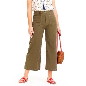 J. Crew Point Sur Wide Leg Cropped Pants